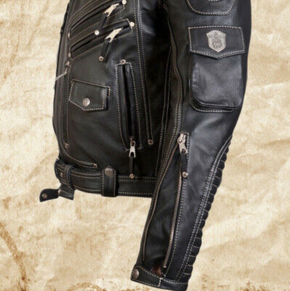 Premium quality cowhide Leather jacket - Picture 4 of 7